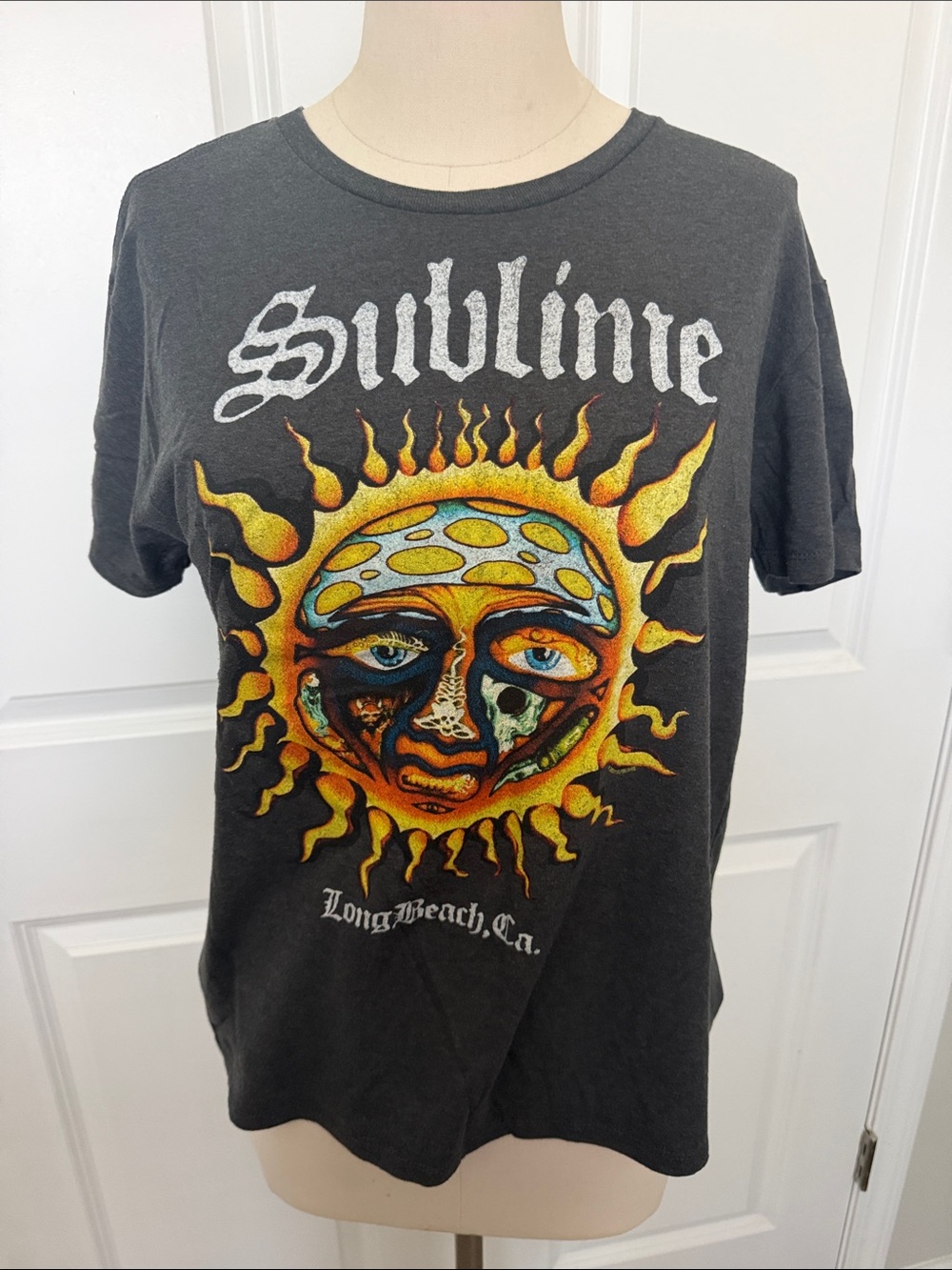 Sublime Black Graphic Sun Logo Tee - Women's Short Sleeve